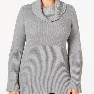 Style & Co Cowl Neck Bell Sleeve Babydolll Sweater